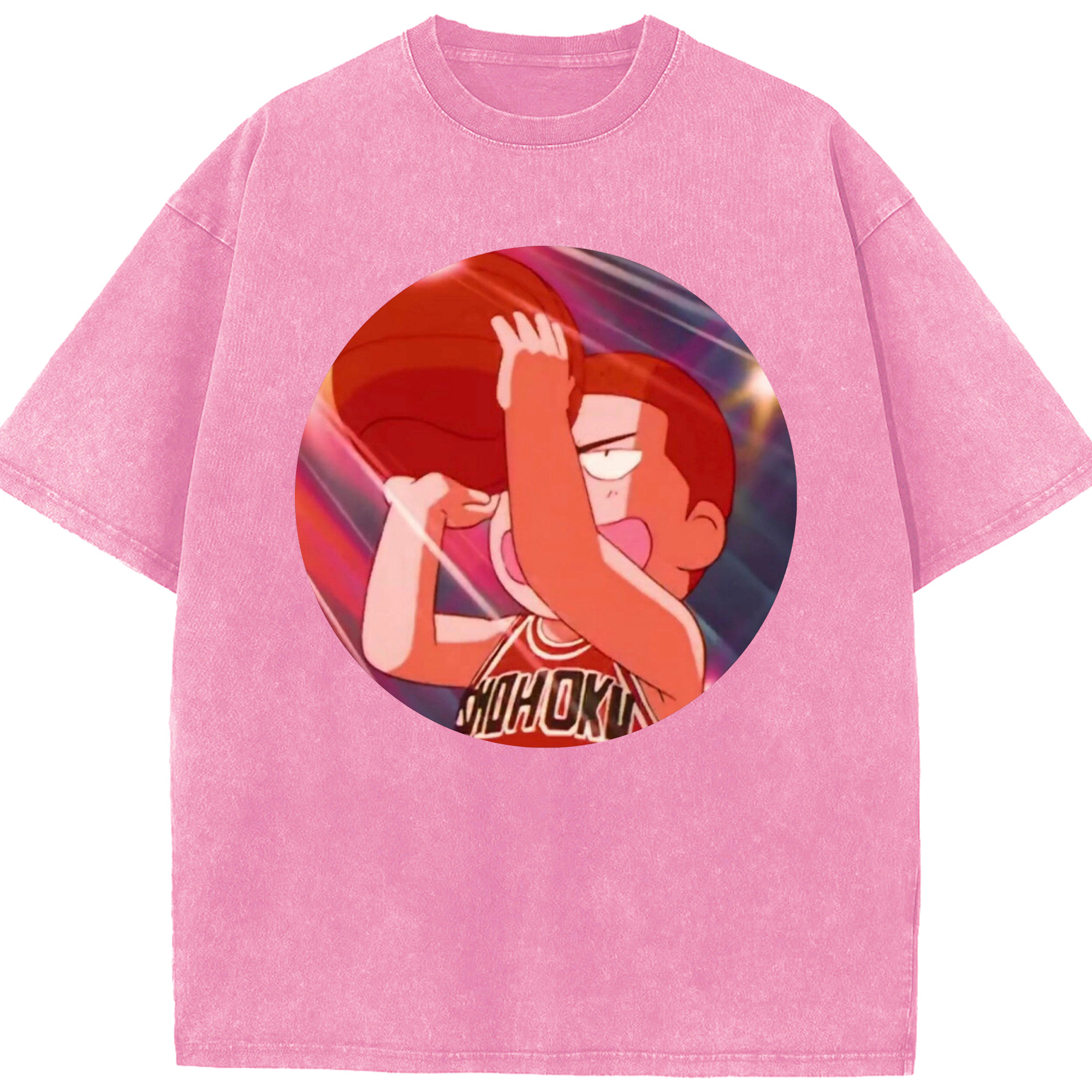 （画像用） SLAM DUNK／スラムダンク 綿100% ヴィンテージ風 半袖Tシャツ（フロントプリント）